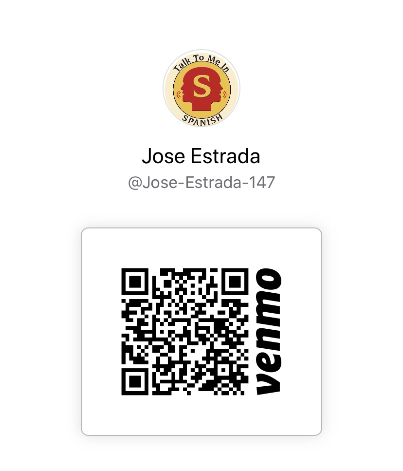 Venmo ID Talk To Me In Spanish